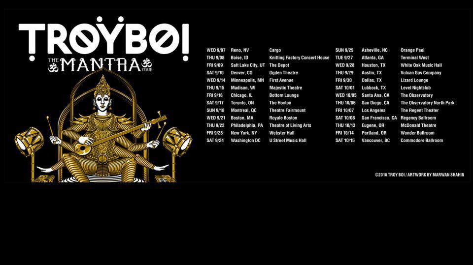 TroyBoi Mantra Tour Dates & Cities