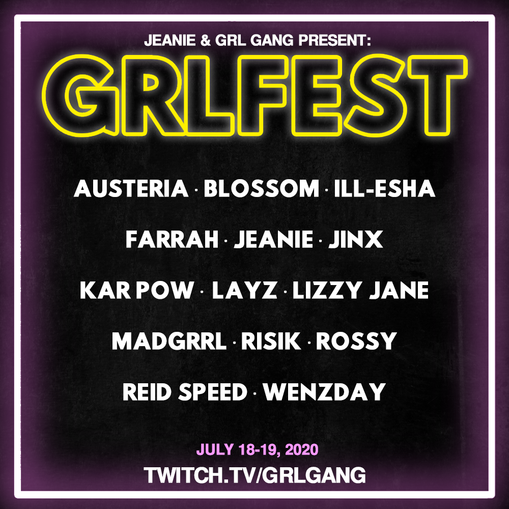 GRL GANG GRLFEST Lineup