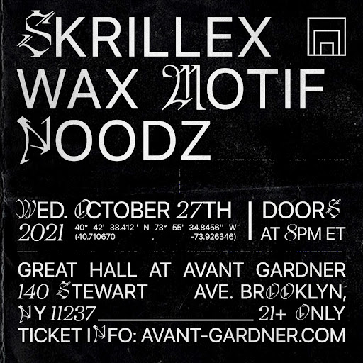 Skrillex Avant Gardner Flier FUXWITHIT